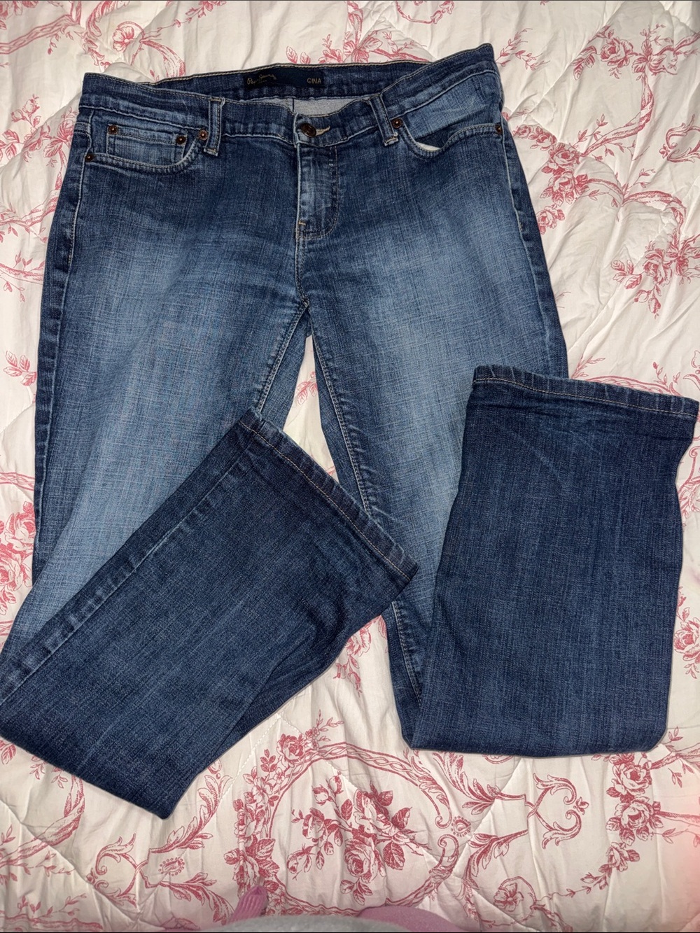 Pepe Jeans Women's Two-Tone Blue Boot Cut Jeans